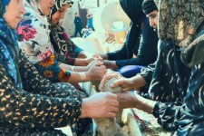 آیین سمنو پزان در روستای «کرتویج» صحنه برگزار می‌شود