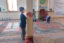 غباروبی و تنظیف مسجد علی ابن ابیطالب(ع) روستای جیحون آباد