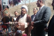 افتتاح نمایشگاه نوروزی صنایع‌دستی و سوغات در شهرستان صحنه کرمانشاه
