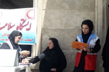 بهره مندی روزانه  500 زائر از خدمات ایستگاه سلامت هلال احمر صحنه