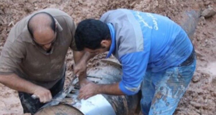 پایان تعمیرات ۲ خط انتقال آب در جوانرود