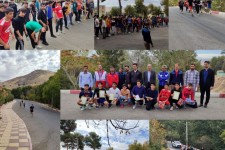 مسابقات دوی صحرانوردی دانش آموزی در صحنه برگزار شد