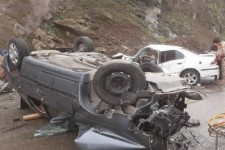 ۵ مصدوم بر اثر واژگونی پراید در محور صحنه