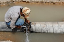 مشکل قطعی آب روستای سمنگان شهرستان صحنه حل شد