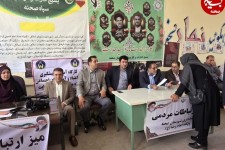 میز خدمت به مناسبت سالروز شهادت آیت الله ریسی در صحنه انجام شد