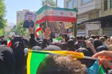 صحنه در سوگ ۲ شهید مظلوم تجاوزگری صهیونیست