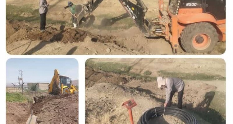 با اجرای ۷۰۰ متر لوله‌گذاری ، آب پایدار به روستای «خدرآباد» دینور رسید