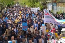 راهپیمایی روزجهانی قدس در صحنه برگزار شد