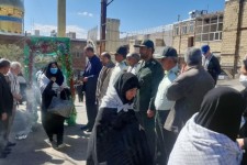 300 بسیجی صحنه ای به مناطق عملیاتی بازی دراز اعزام شدند