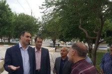 وضعیت پارک ها و بوستان های صحنه بررسی شد
