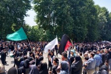 مراسم عزاداری عاشورای حسینی در صحنه برگزار شد
