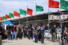 مواکب صحنه برای خدمت رسانی به زوار اربعین پشتیبانی می‌شوند