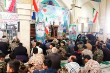 مراسم نمایش اقتدار بسیجیان در صحنه برگزار شد