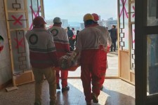 مانور زلزله در مدارس شهر صحنه برگزار شد