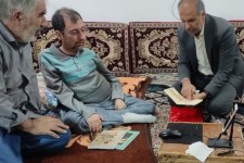 دیدار با هنرمند و شاعر توانمند شهرستان صحنه رضا نظری ایلخانی