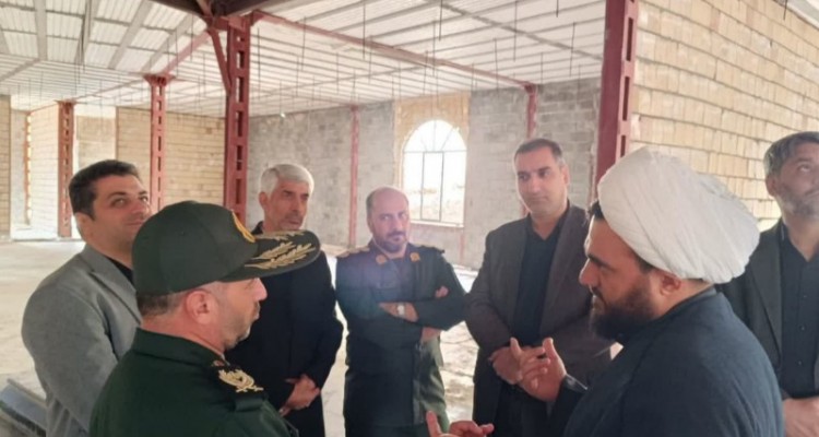 پروژه المان شهدای گمنام صحنه در حال انجام است