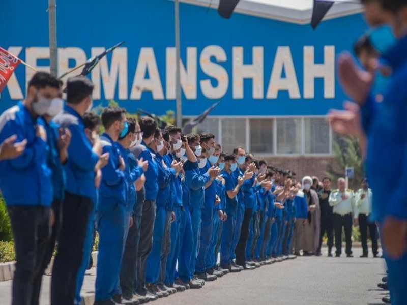 مراسم عزاداری باشکوه کارکنان ایران خودرو کرمانشاه در صحنه برگزار شد
