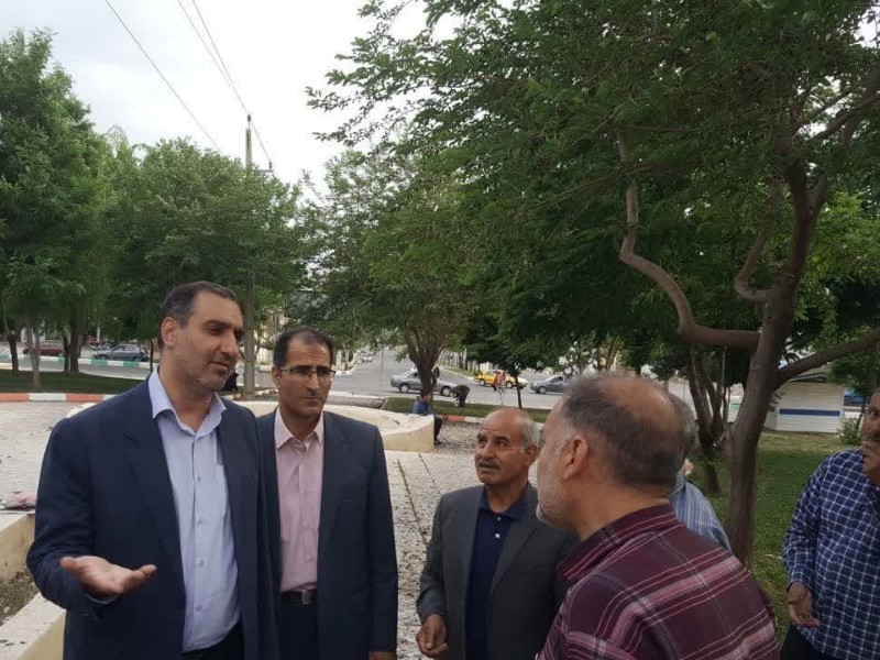 وضعیت پارک ها و بوستان های صحنه بررسی شد