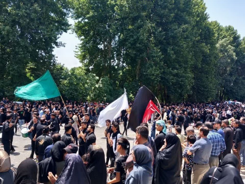 مراسم عزاداری عاشورای حسینی در صحنه برگزار شد