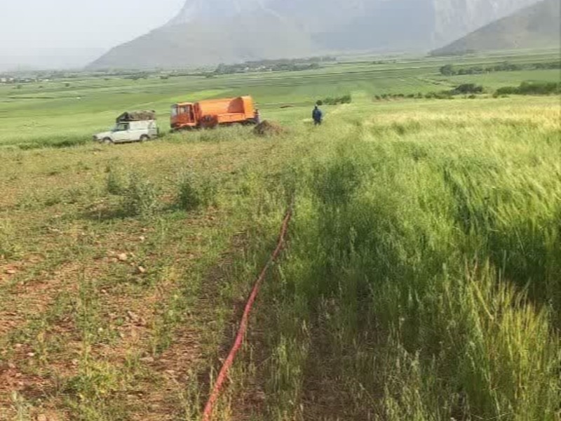 خط انتقال سه روستای بخش مرکزی صحنه تعمیر شد