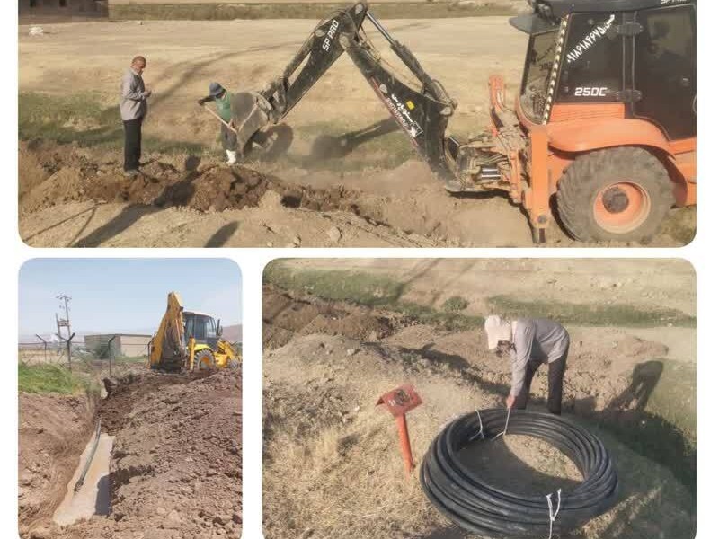 با اجرای ۷۰۰ متر لوله‌گذاری ، آب پایدار به روستای «خدرآباد» دینور رسید