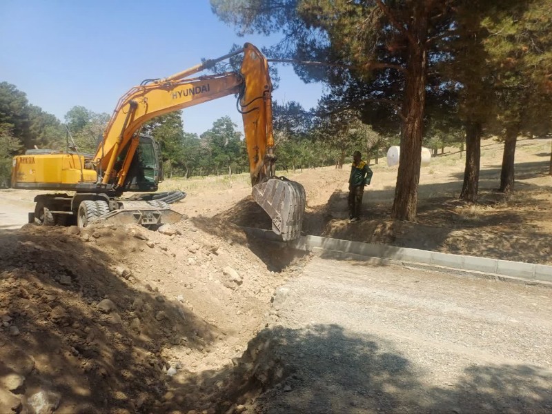 رفع مشکل آبیاری درختان پارک جنگلی محله جوادآبادصحنه پس از چندین سال
